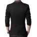 Casual Men Full Sleeve Blazer Black