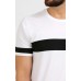 Solid Men Round Neck White, Black T-Shirt