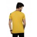 Color block Men Round Neck Yellow T-Shirt