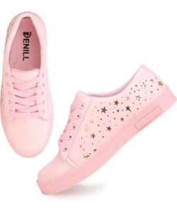 Sneakers For Women  (Pink)